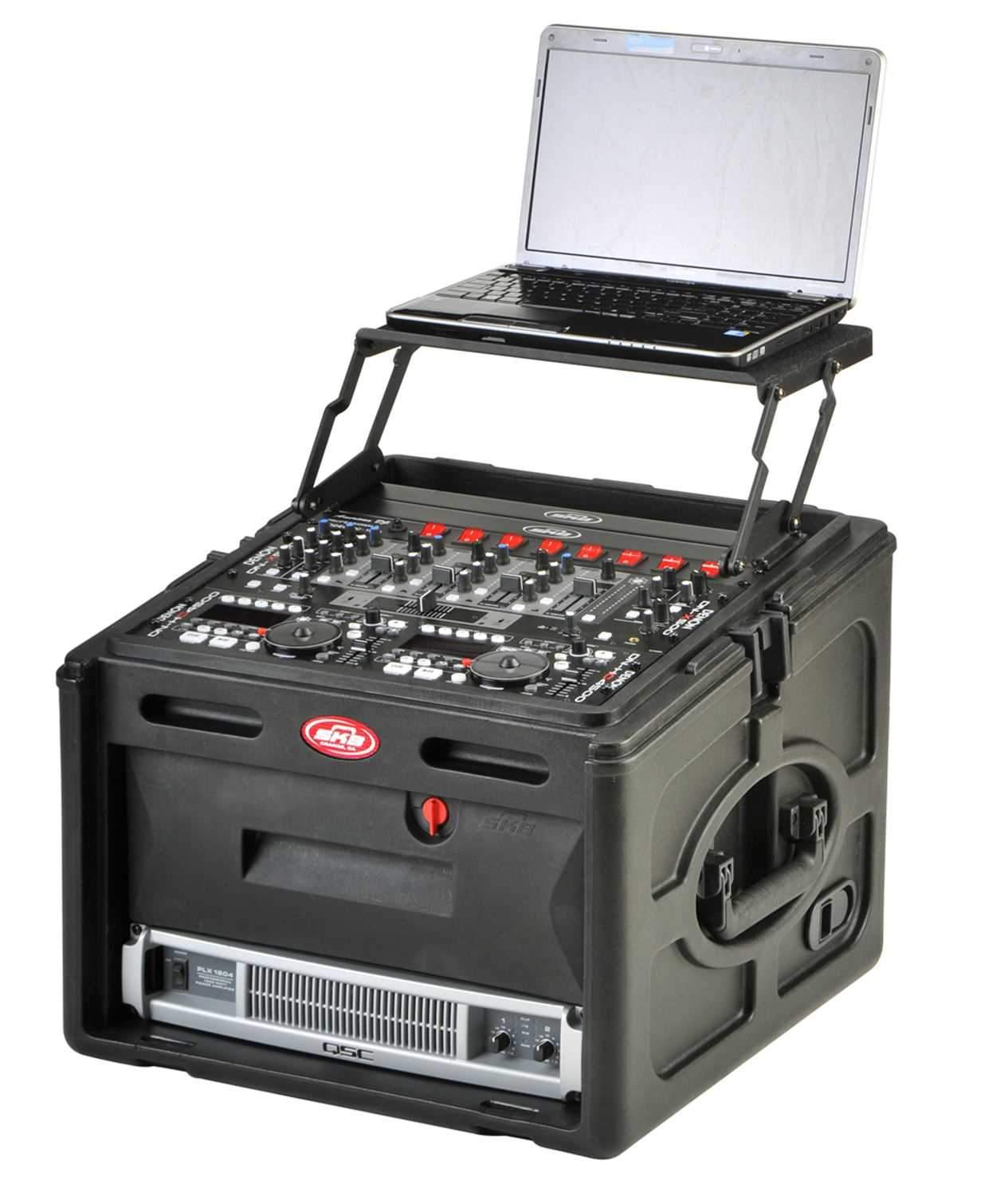 SKB 1SKB-R106 10U x 6U DJ Roto Rack Equipment Case - ProSound and Stage Lighting