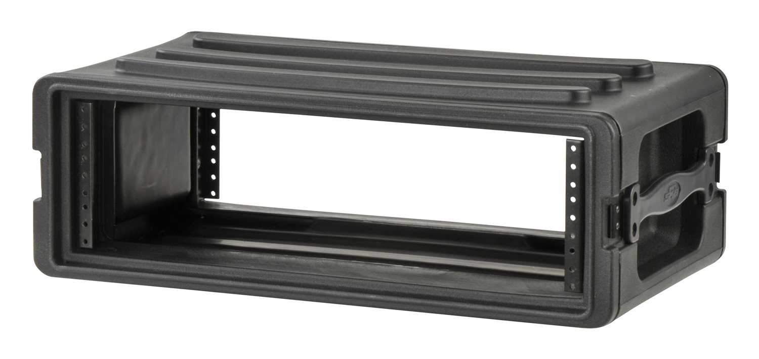 SKB 1SKB-R3S 3U Shallow Roto Rack with Steel Rails - ProSound and Stage Lighting