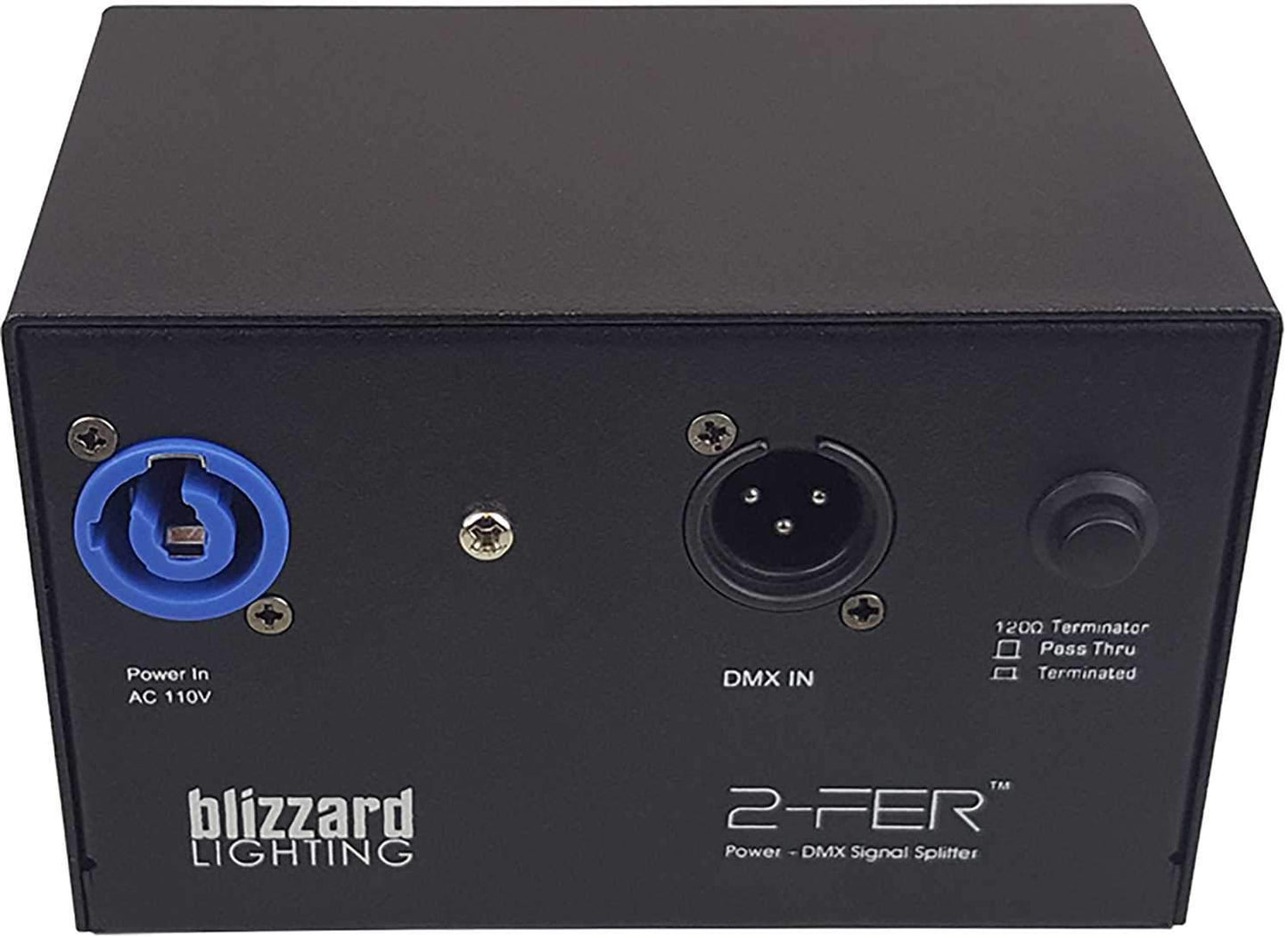 Blizzard 2-FER-3PIN Power & DMX Signal Splitter - ProSound and Stage Lighting