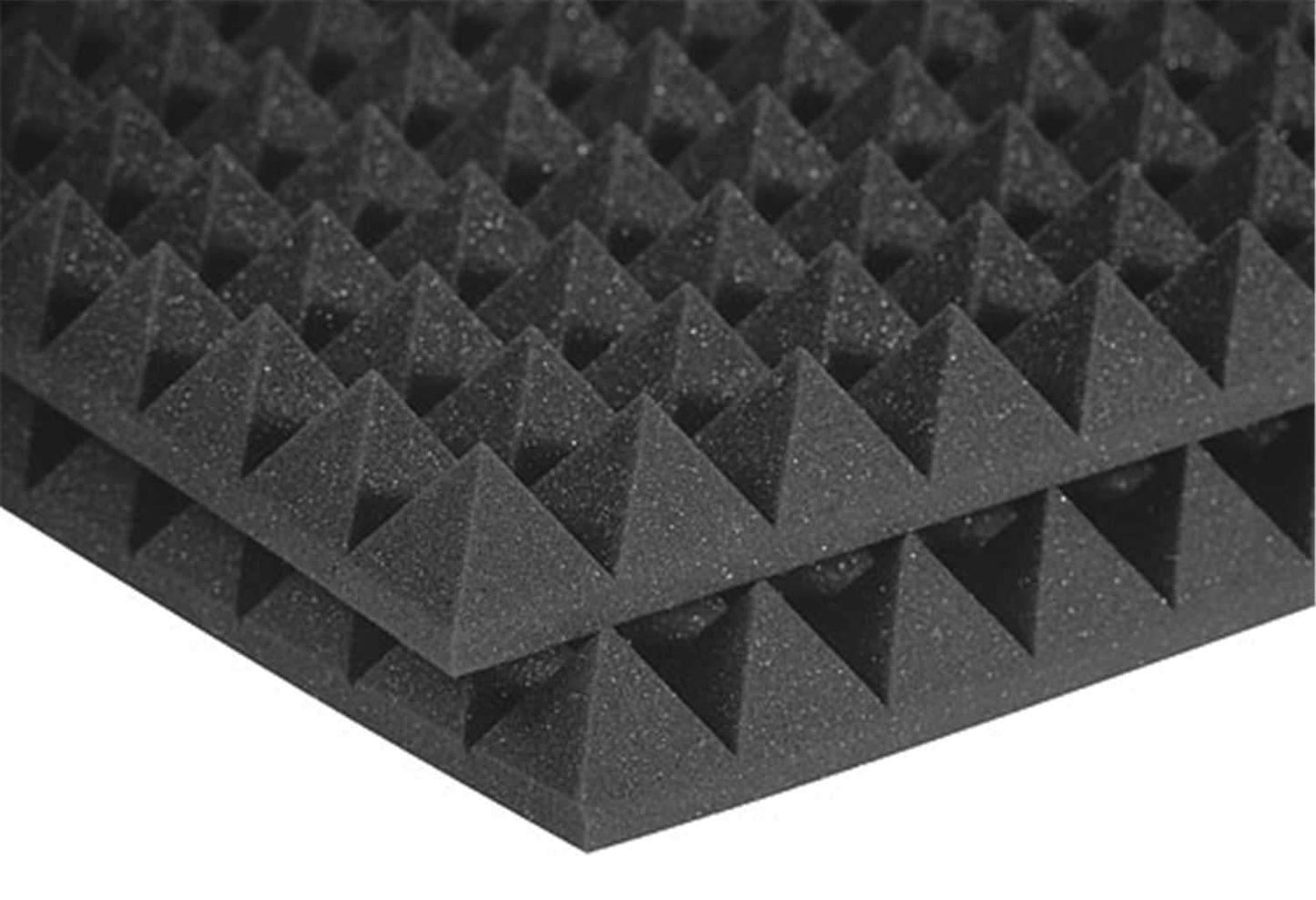 Auralex Pyramid Charcoal Acoustic Studio Foam 12-Pack - ProSound and Stage Lighting