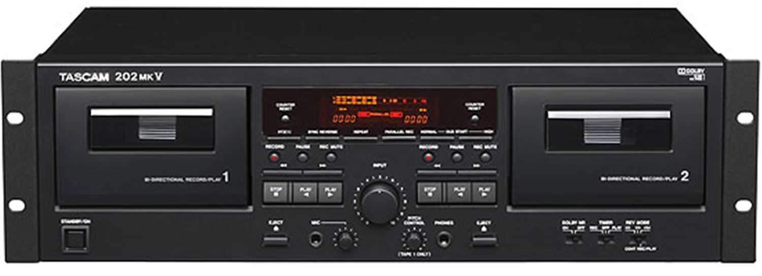 Tascam 202-MKV Dual Well Cassette Decks - ProSound and Stage Lighting