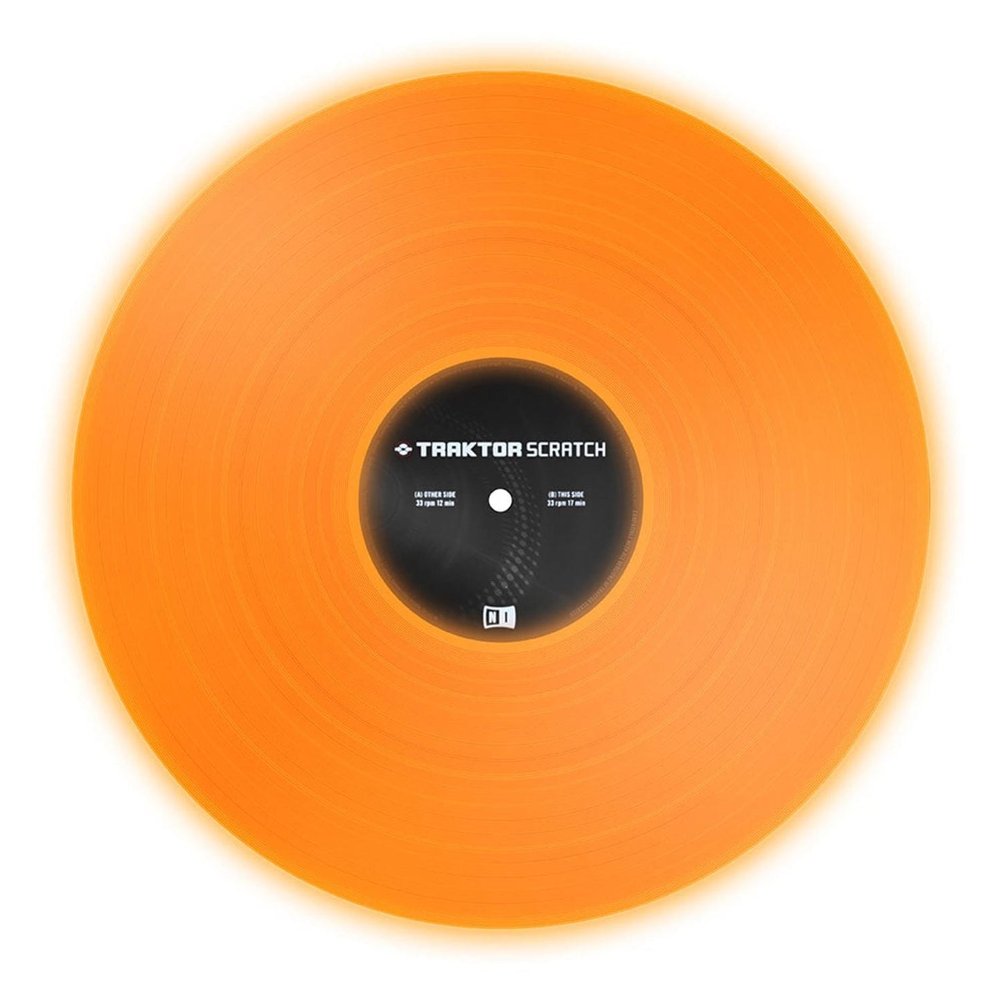 NI Traktor Scratch Vinyl - Fluorescent Orange - ProSound and Stage Lighting
