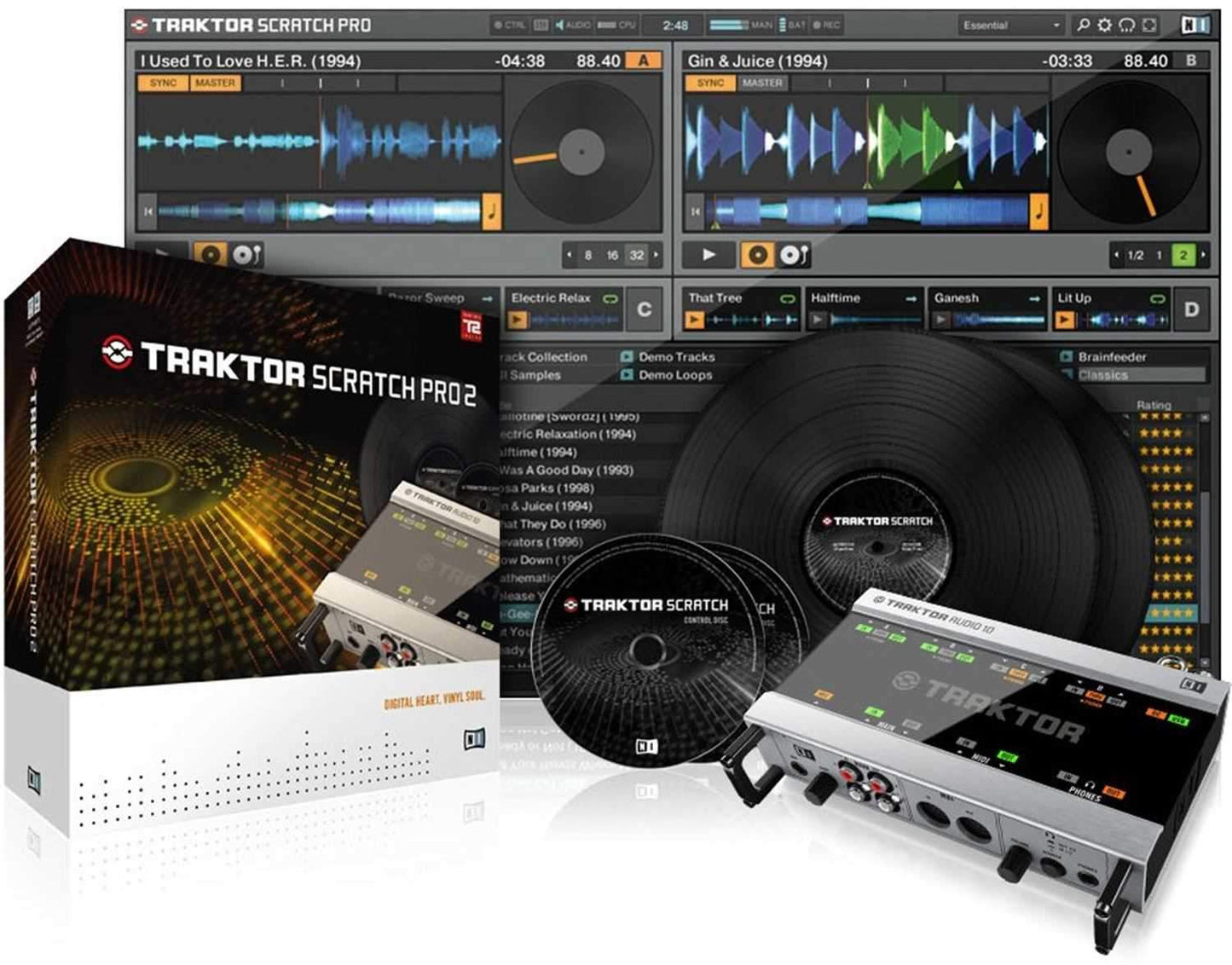 NI Traktor Scratch Pro 2 Digital Vinyl System - ProSound and Stage Lighting