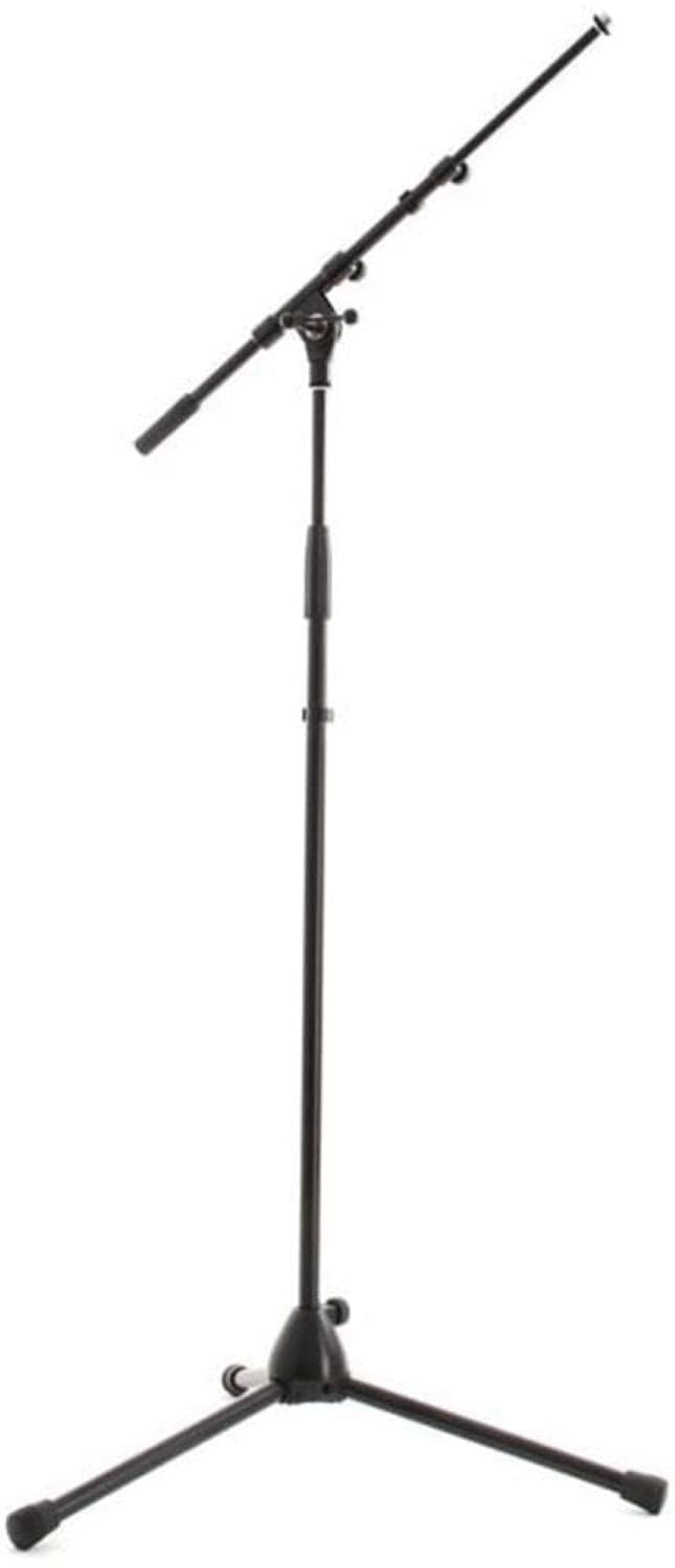 K&M 210/9 Telescoping Microphone Stand with Boom Arm - ProSound and Stage Lighting