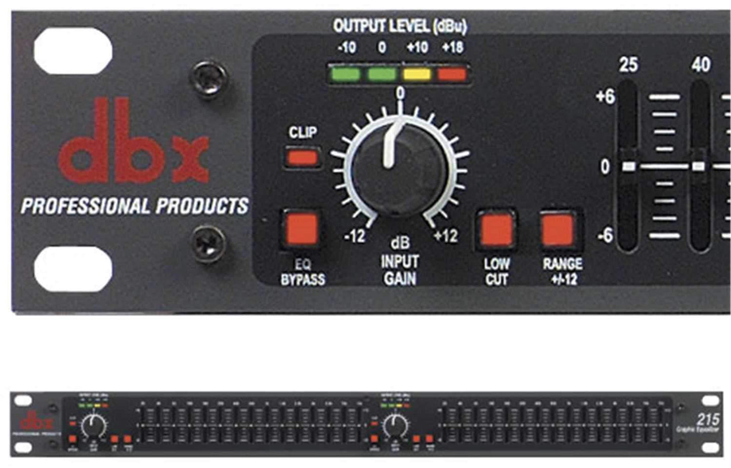 DBX 215 Dual 15 Band 2/3 Octave EQ Wtih XLR & TRS - ProSound and Stage Lighting