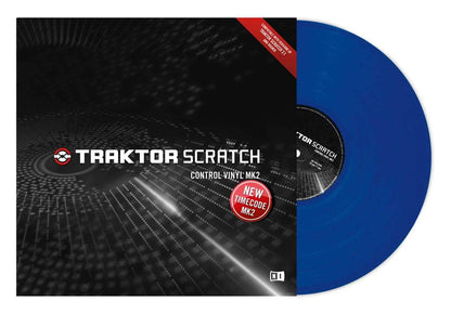 NI Traktor Scratch Pro Control Vinyl MK2 Blue - ProSound and Stage Lighting