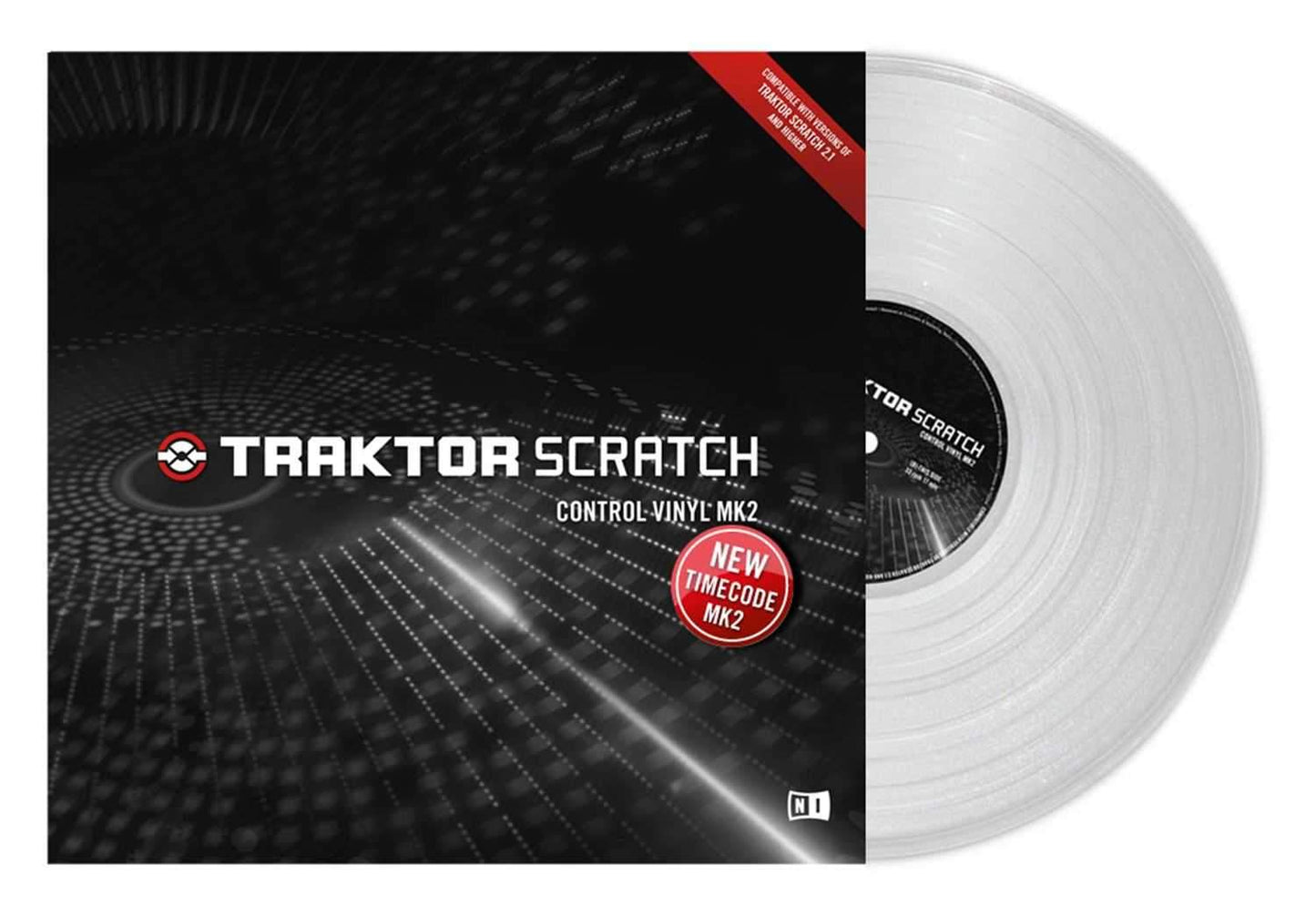 NI Traktor Scratch Pro Control Vinyl MK2 Clear - ProSound and Stage Lighting