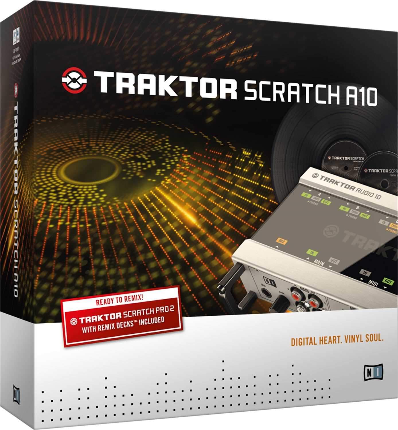 Traktor Scratch A10 Audio Interface with Vinyl & CDs - ProSound and Stage Lighting