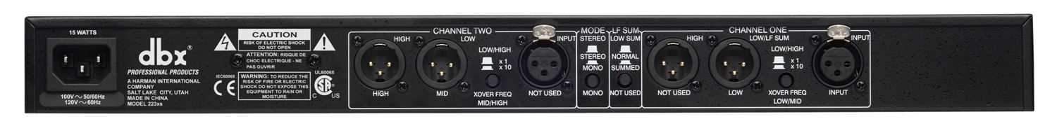DBX 223XS Stereo 2 Way Stereo PA Crossover - ProSound and Stage Lighting