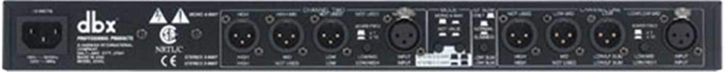 DBX 234-XL Stereo 2, 3 & 4 Way Crossover XLR I/O - ProSound and Stage Lighting