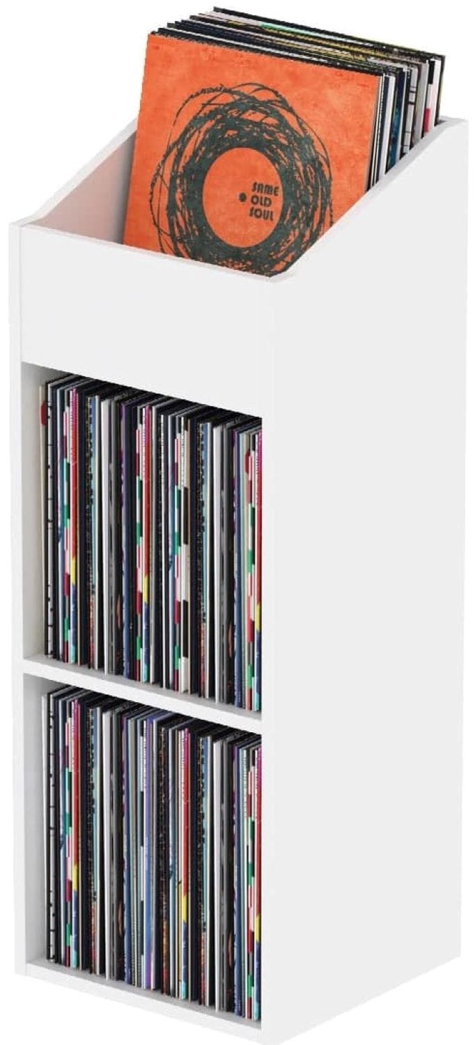 Glorious Record Rack 330 White Media Storage - PSSL ProSound and Stage Lighting