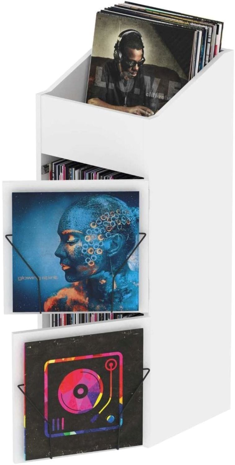 Glorious Record Box Display Door White Media Storage - PSSL ProSound and Stage Lighting
