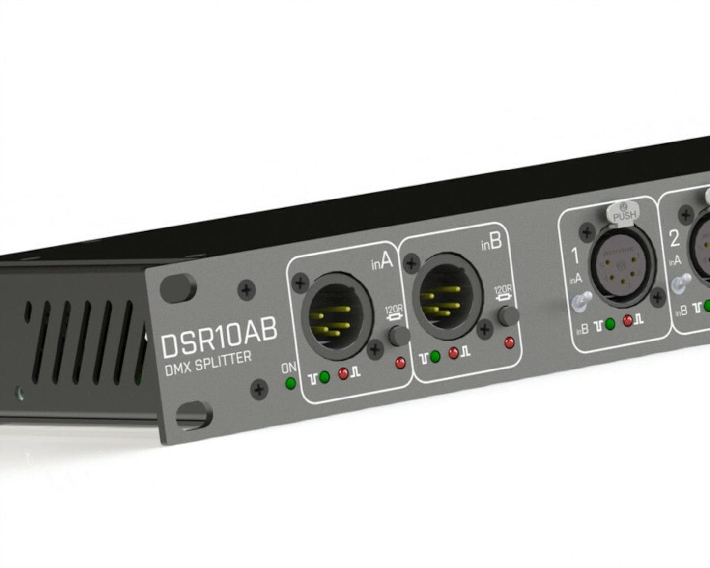 SRS Lighting DSR10AB-5 AB Switch DMX Splitter with 10x 5-Pin Output - PSSL ProSound and Stage Lighting