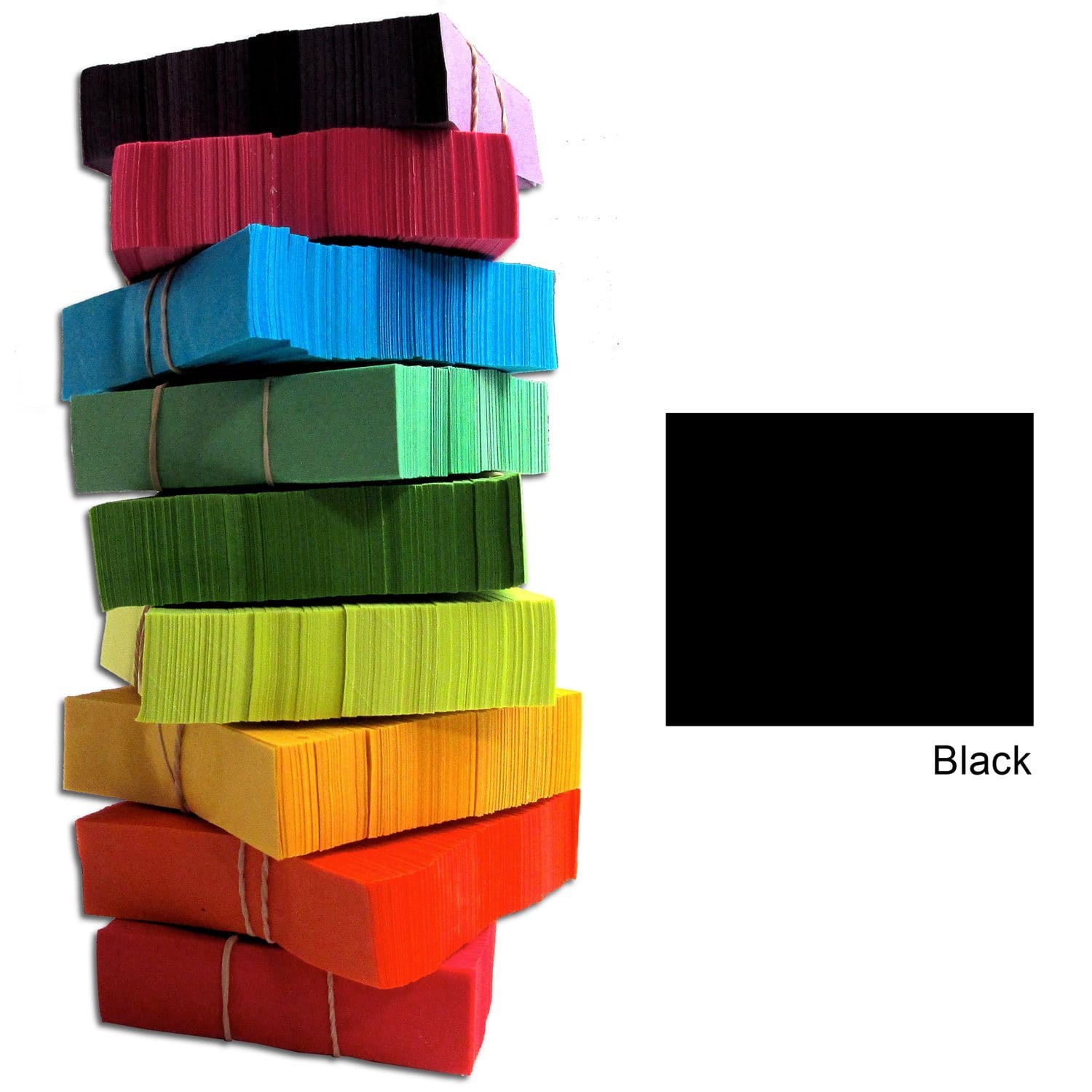 CITC Confetti Stacks 1 lb - Black - ProSound and Stage Lighting