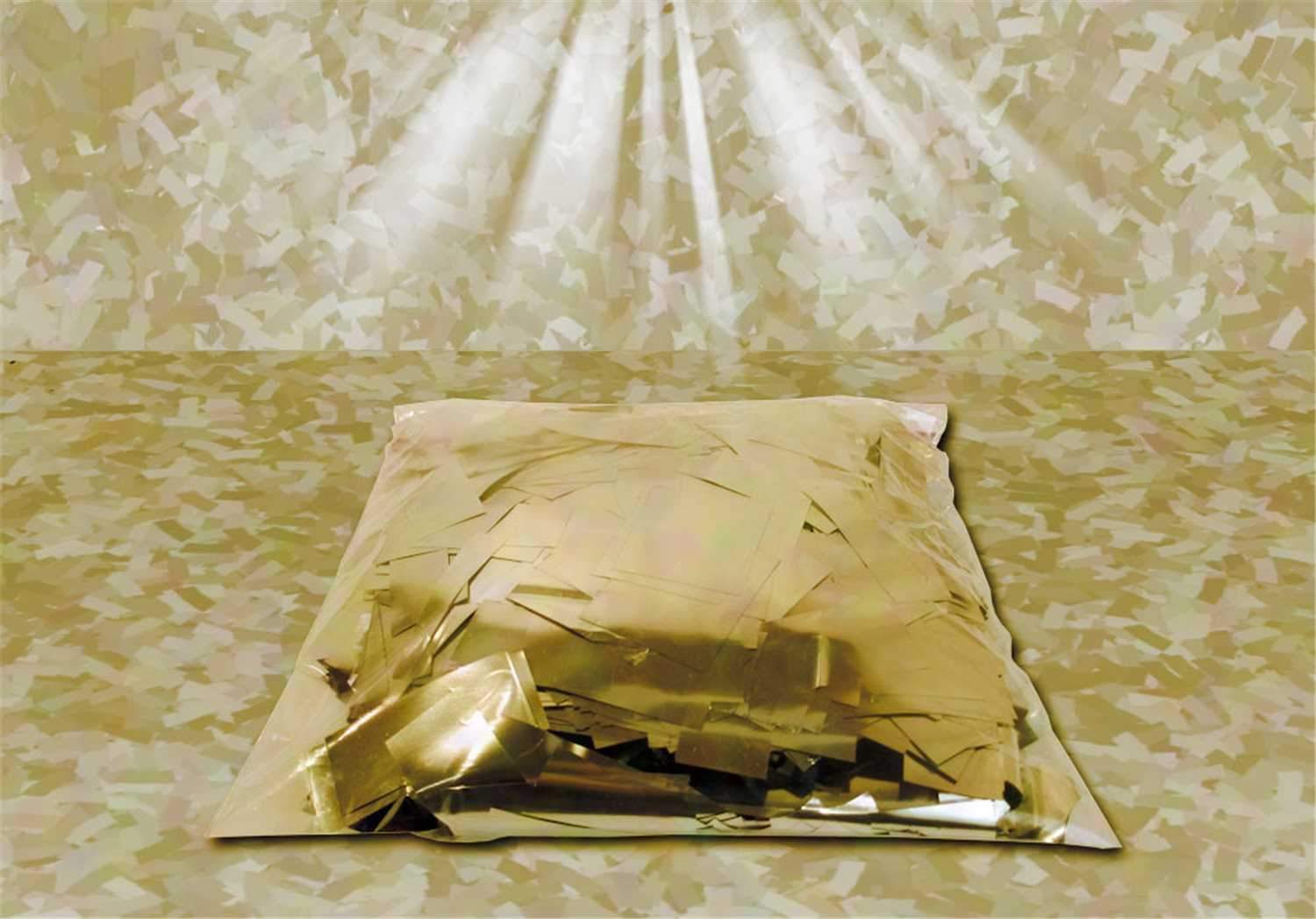 CITC Bulk Mylar Confetti 1 lb - Gold - ProSound and Stage Lighting