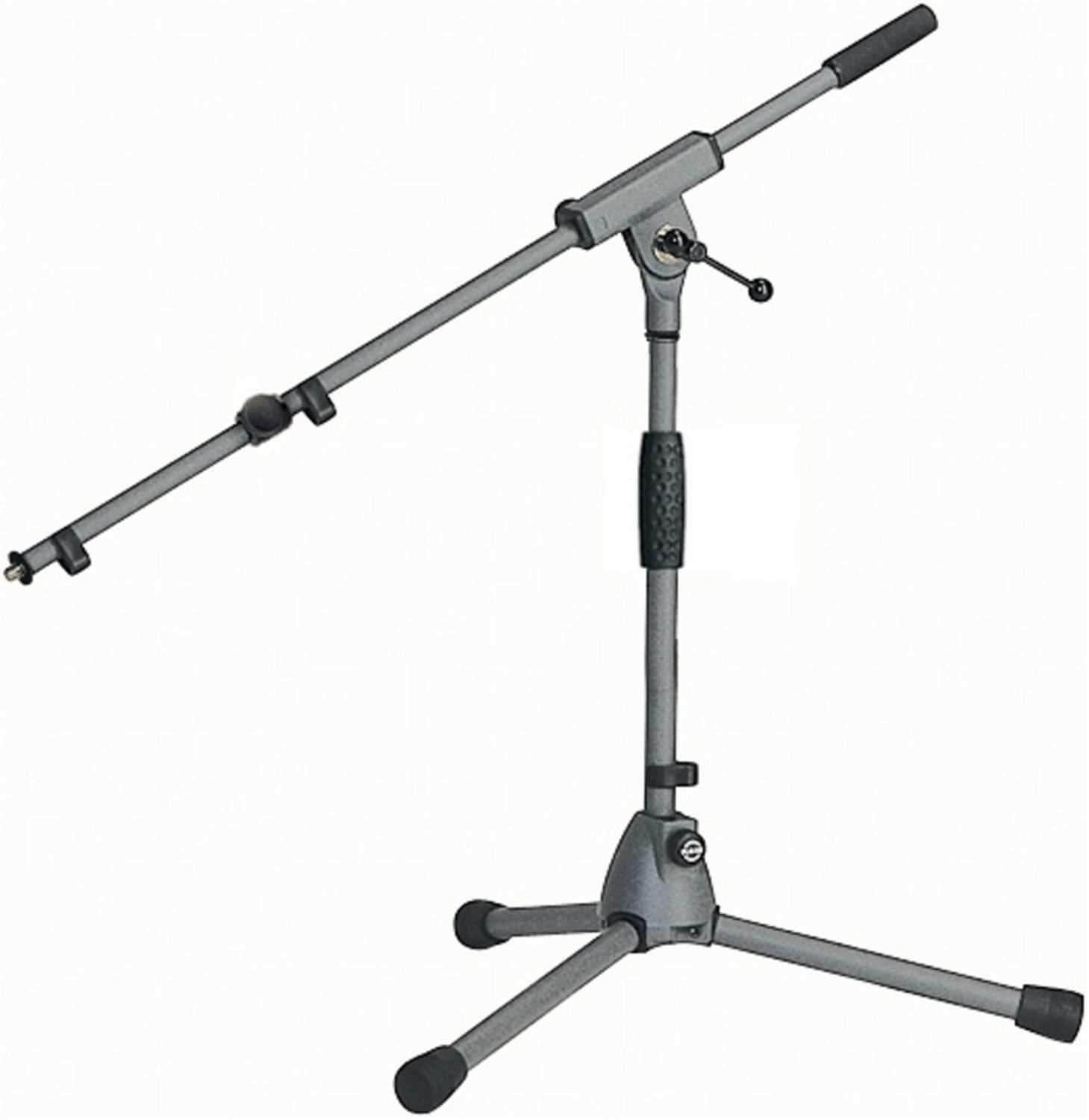 K&M Chrome Low Level Mic Stand & Boom - ProSound and Stage Lighting