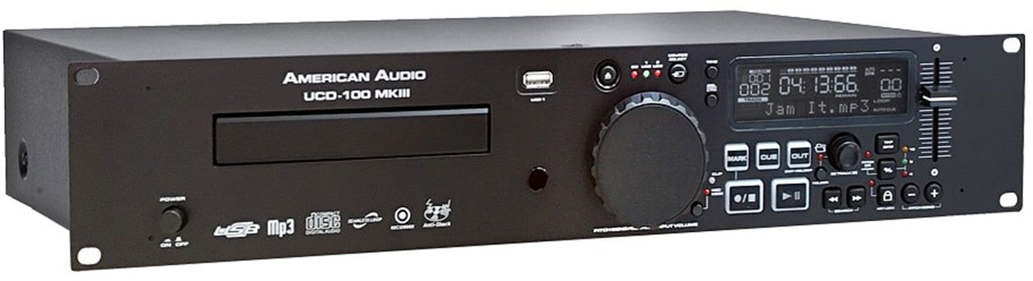 American Audio UCD-100 MK3 Single DJ CD MP3 Player - PSSL ProSound and Stage Lighting