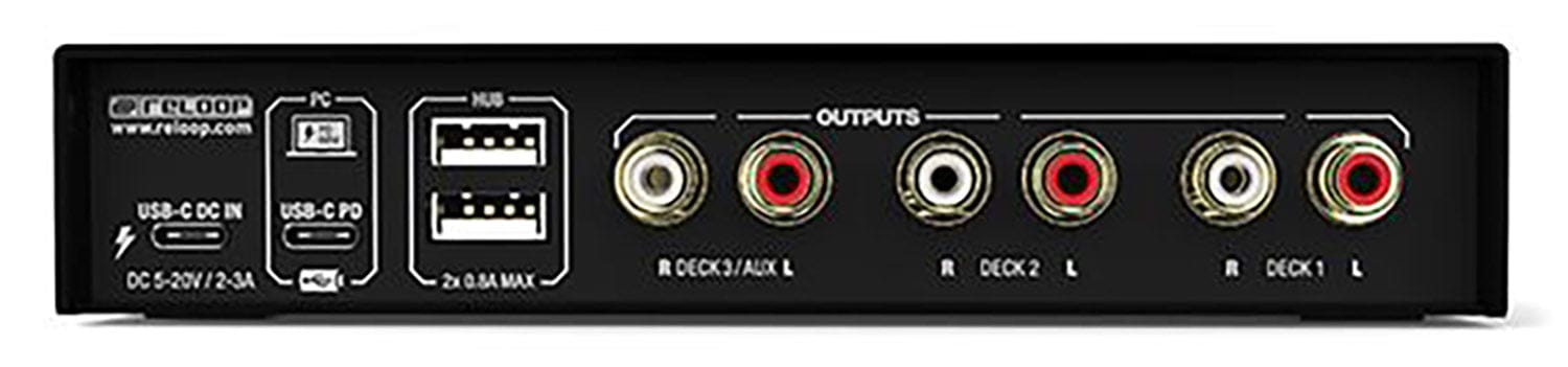 Reloop AMS-FLUX 6x6 IN/OUT USB-C DVS Interface for Serato DJ Pro - PSSL ProSound and Stage Lighting