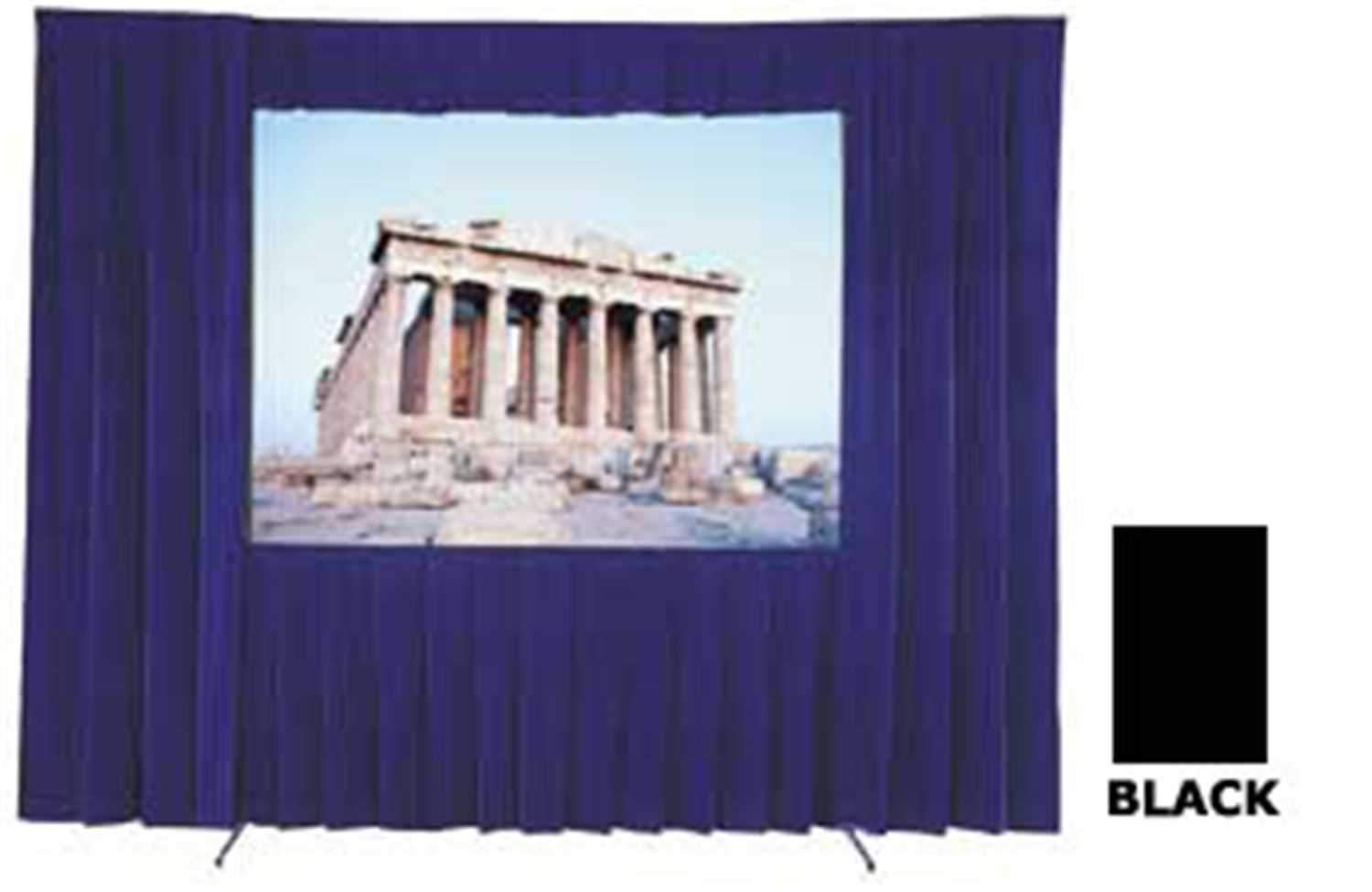 Dalite Black Skirt For 10 1/2 X 14 Ft Screen - ProSound and Stage Lighting