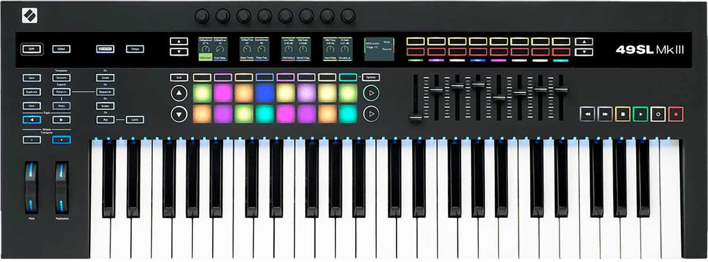 Novation 49-SL-MKIII 49 Key USB Midi Keyboard - ProSound and Stage Lighting