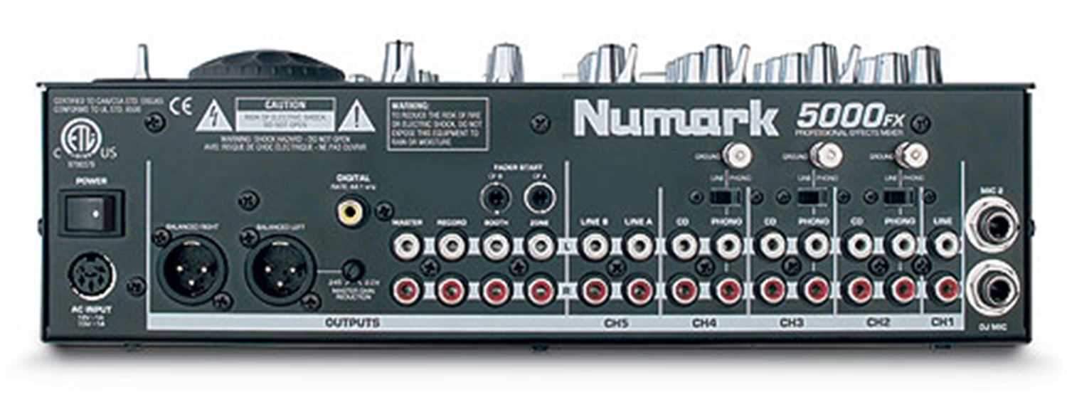Numark 5000FX 5-Channel DJ Mixer with FX & Sampling - ProSound and Stage Lighting
