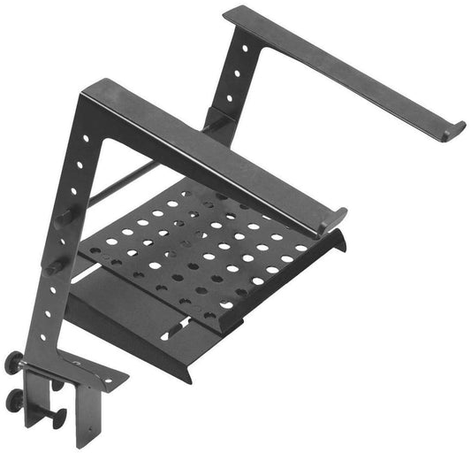 On-Stage LPT6000 DJ Laptop Stand with Clamp & Tray - ProSound and Stage Lighting