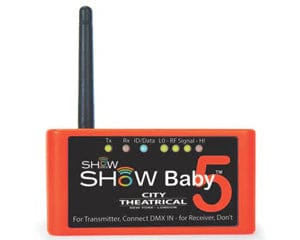 City Theatrical ShowBaby 5 Transmitter Receiver 2-Pack with Case - PSSL ProSound and Stage Lighting