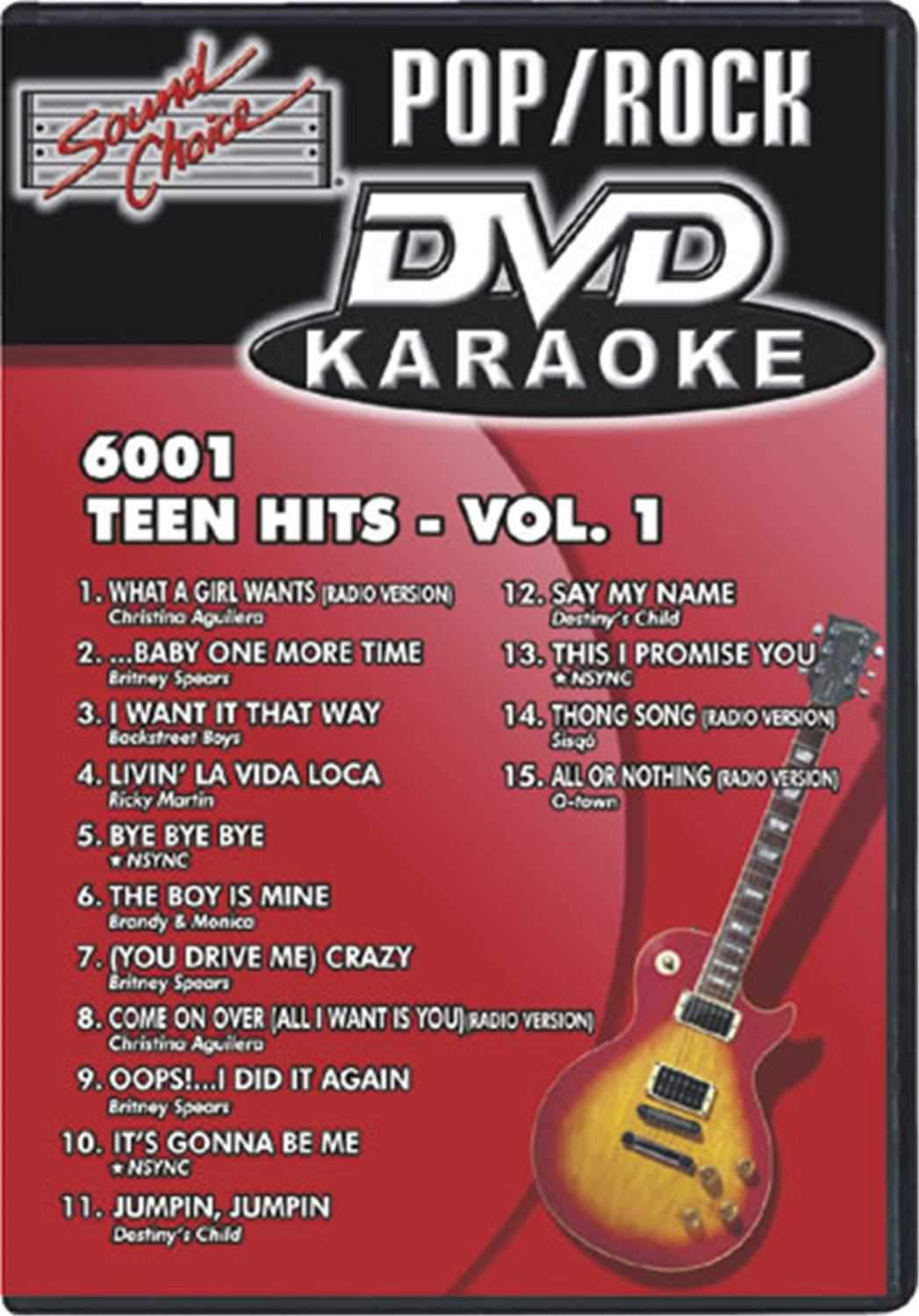 Sound Choice Teen Hits Dvd Karaoke - Vol 1 - ProSound and Stage Lighting
