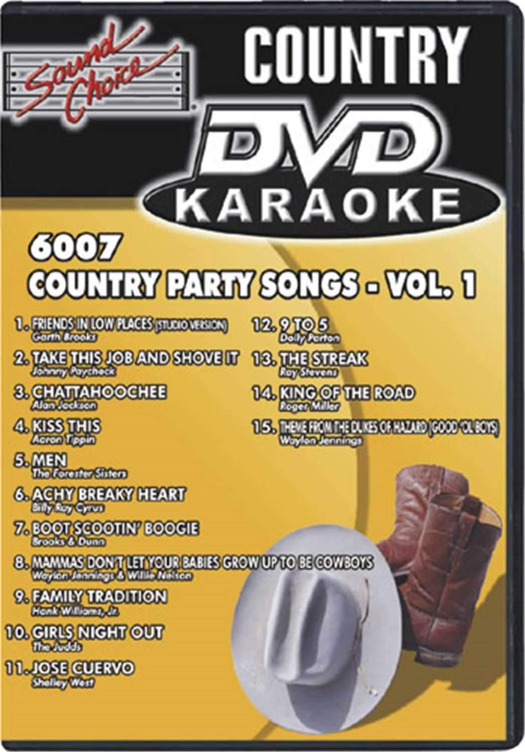 Sound Choice Country Party Hits Dvd Karaoke-Vol 1 - ProSound and Stage Lighting