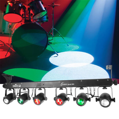 Chauvet DJ 6SPOT QUAD IRC 6x RGBW LED Beam Lights - ProSound and Stage Lighting