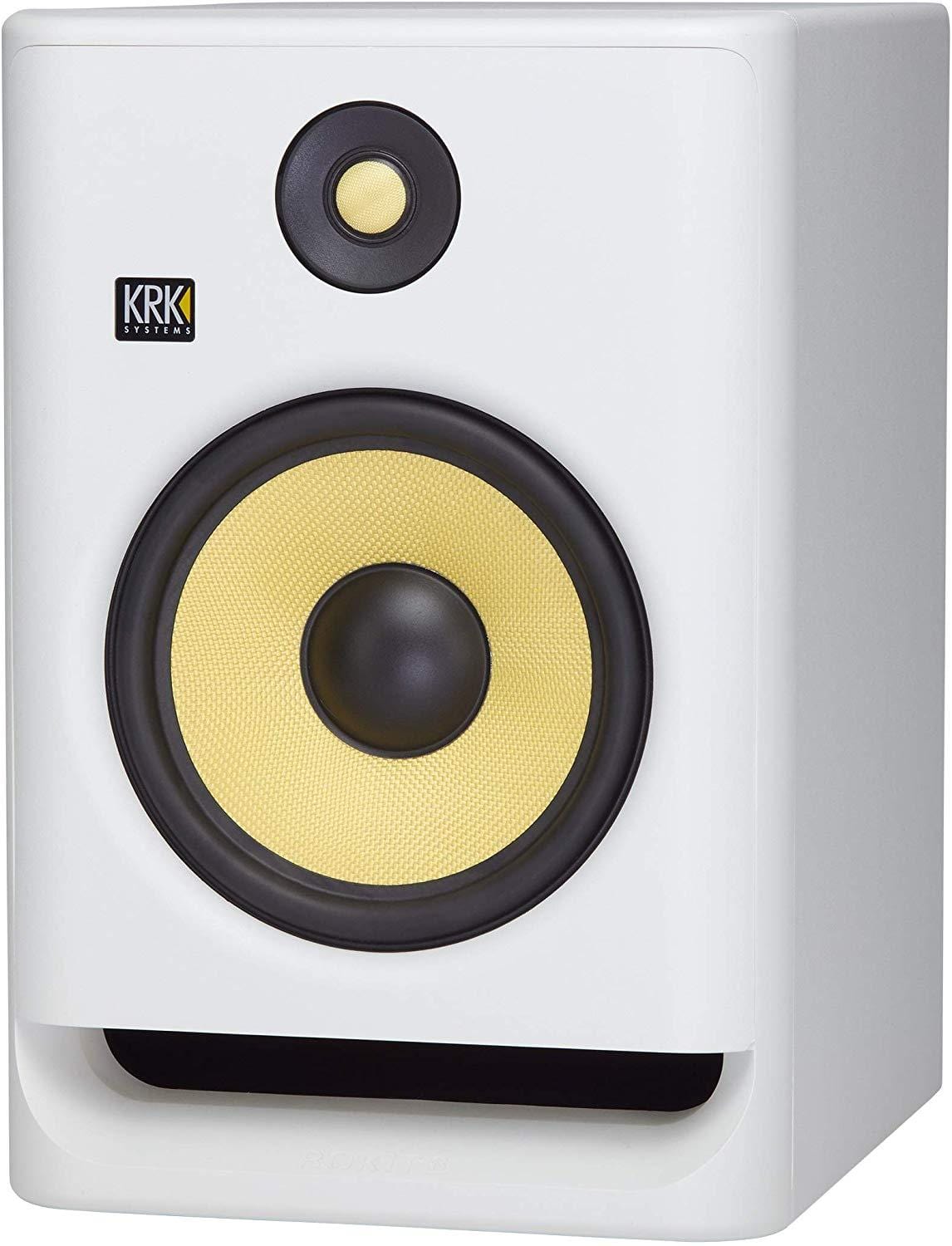 KRK RP8G4 Rokit White Noise 8-Inch Powered Studio Monitor (In White) - PSSL ProSound and Stage Lighting