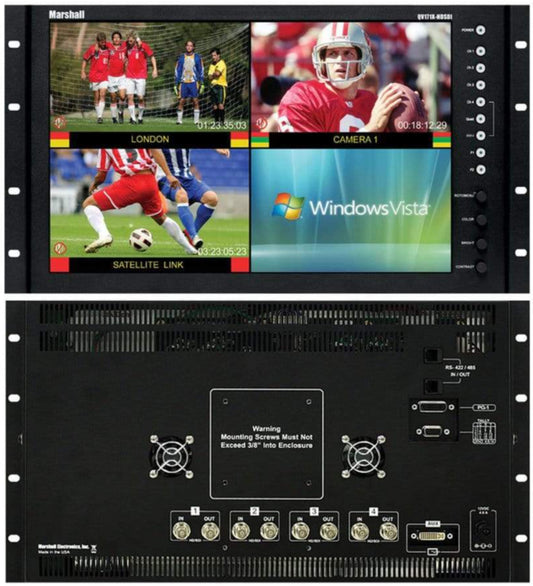 Marshall QV171X-HDSDI 17-Inch Rackmount Monitor - ProSound and Stage Lighting