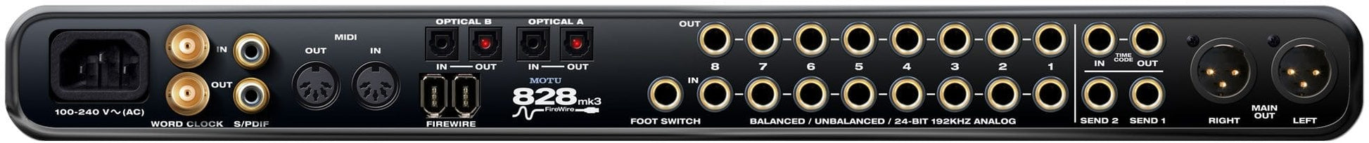 MOTU 828MK3 Firewire Audio Interface - PSSL ProSound and Stage Lighting