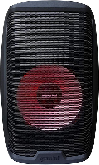 Gemini AS-2115BT-LT 15-in Powered Speaker w Lights - ProSound and Stage Lighting