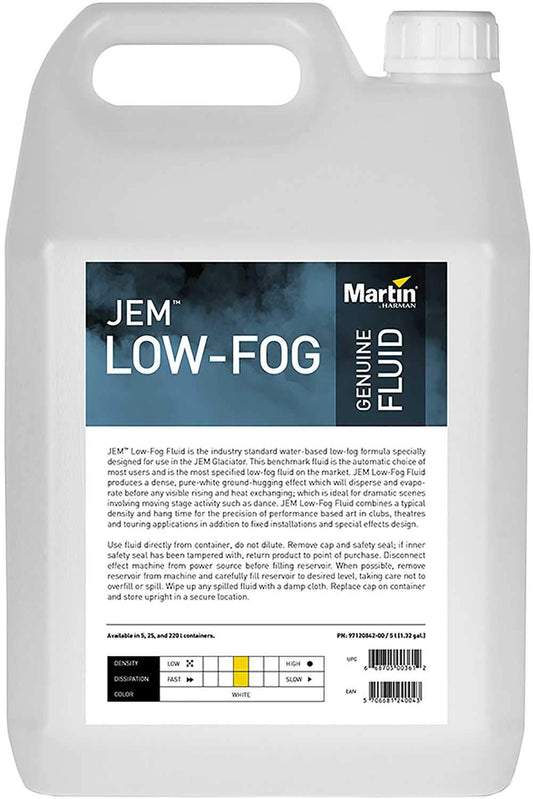Martin JEM Low-Fog Fluid 5L - ProSound and Stage Lighting