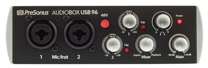 PreSonus AudioBox 96 2x2 USB Recording System (Black) - PSSL ProSound and Stage Lighting