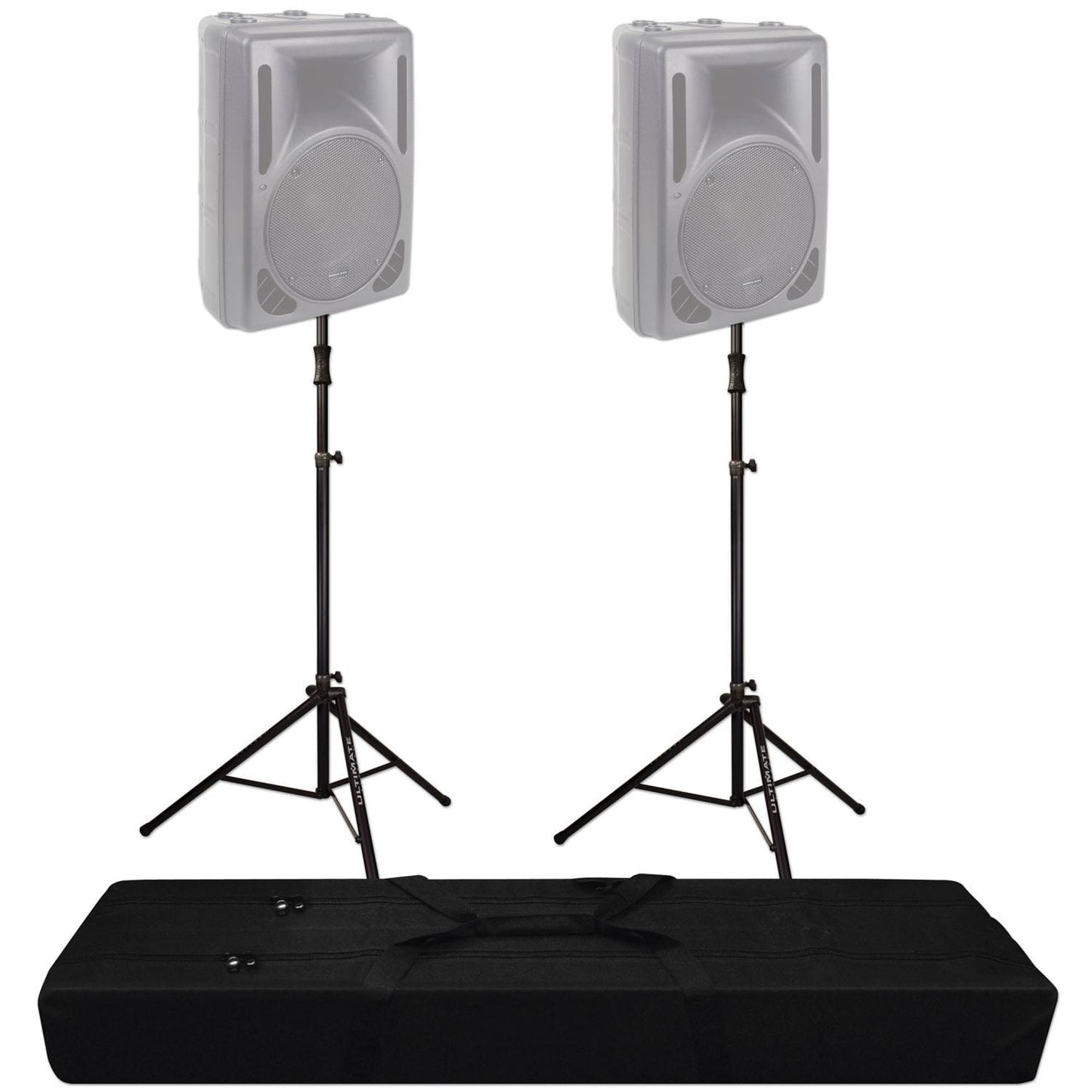 Ultimate TS-100B Air-Powered Speaker Stand 2-Pack and Bag - ProSound and Stage Lighting