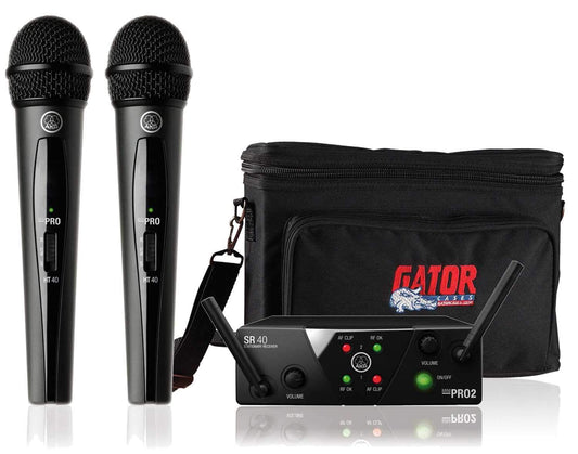 AKG WMS40 Mini2 Vocal Wireless Mic w Gator Bag - ProSound and Stage Lighting