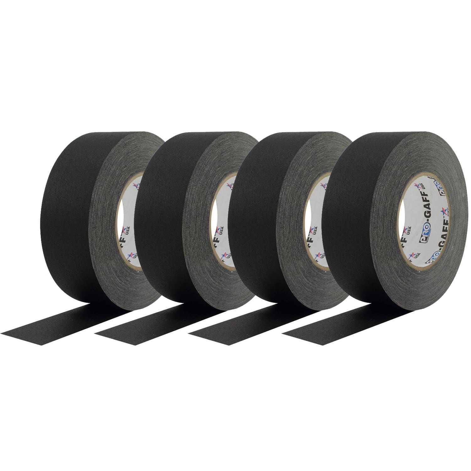 PRO Black Gaffers Stage Tape 4-Pack 2In x 55Yds - ProSound and Stage Lighting