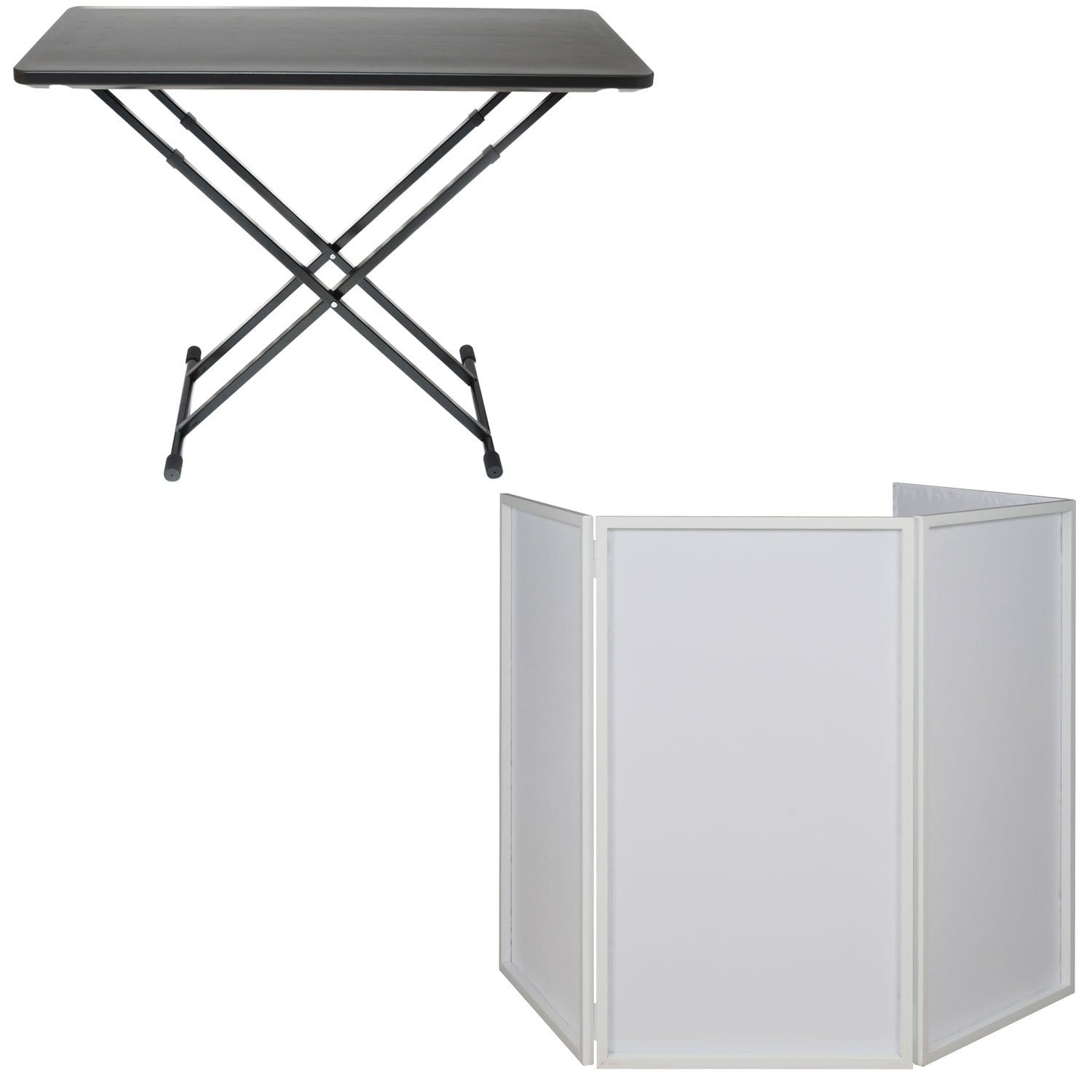 FastSet Table & ADJ American DJ White Facade Appearance Product Pack - ProSound and Stage Lighting