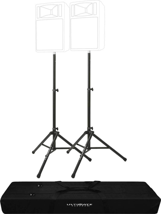 Ultimate Dual TS80B Speaker Stand with Carrying Bag - ProSound and Stage Lighting