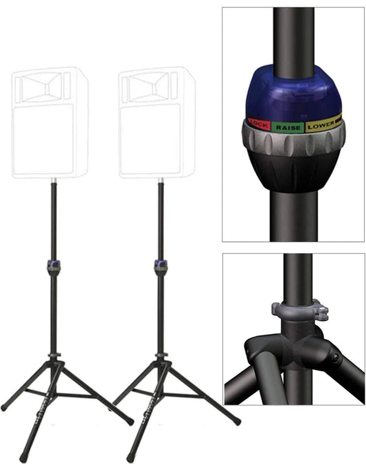 Ultimate Dual TS90B Tripod Speaker Stand Pack - ProSound and Stage Lighting