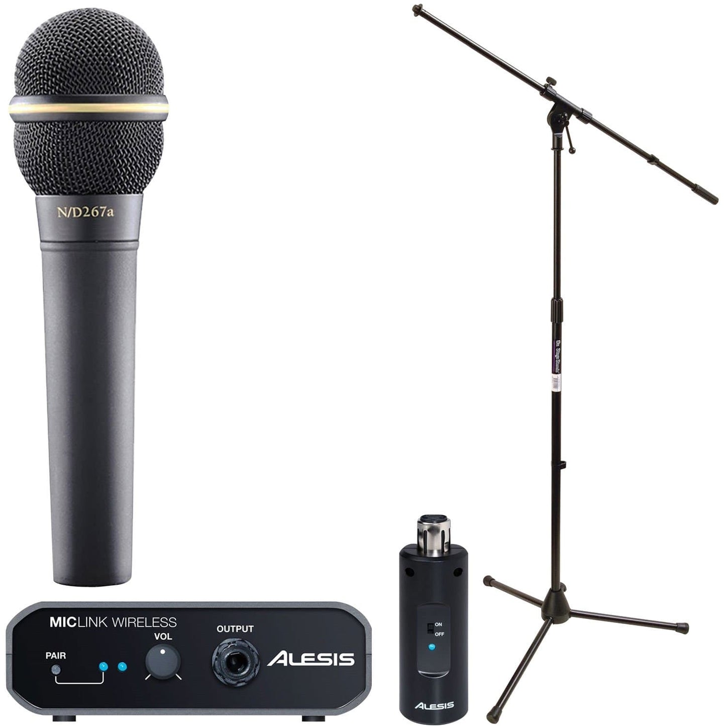 Alesis Miclink Wireless with EV N/D267A Mic & Stand - ProSound and Stage Lighting