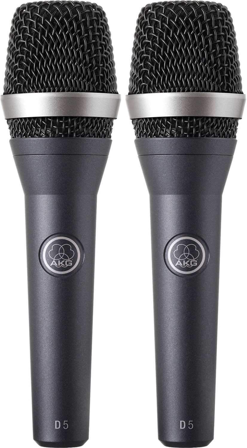 AKG D5 Dynamic Handheld Vocal Microphone Pair - ProSound and Stage Lighting