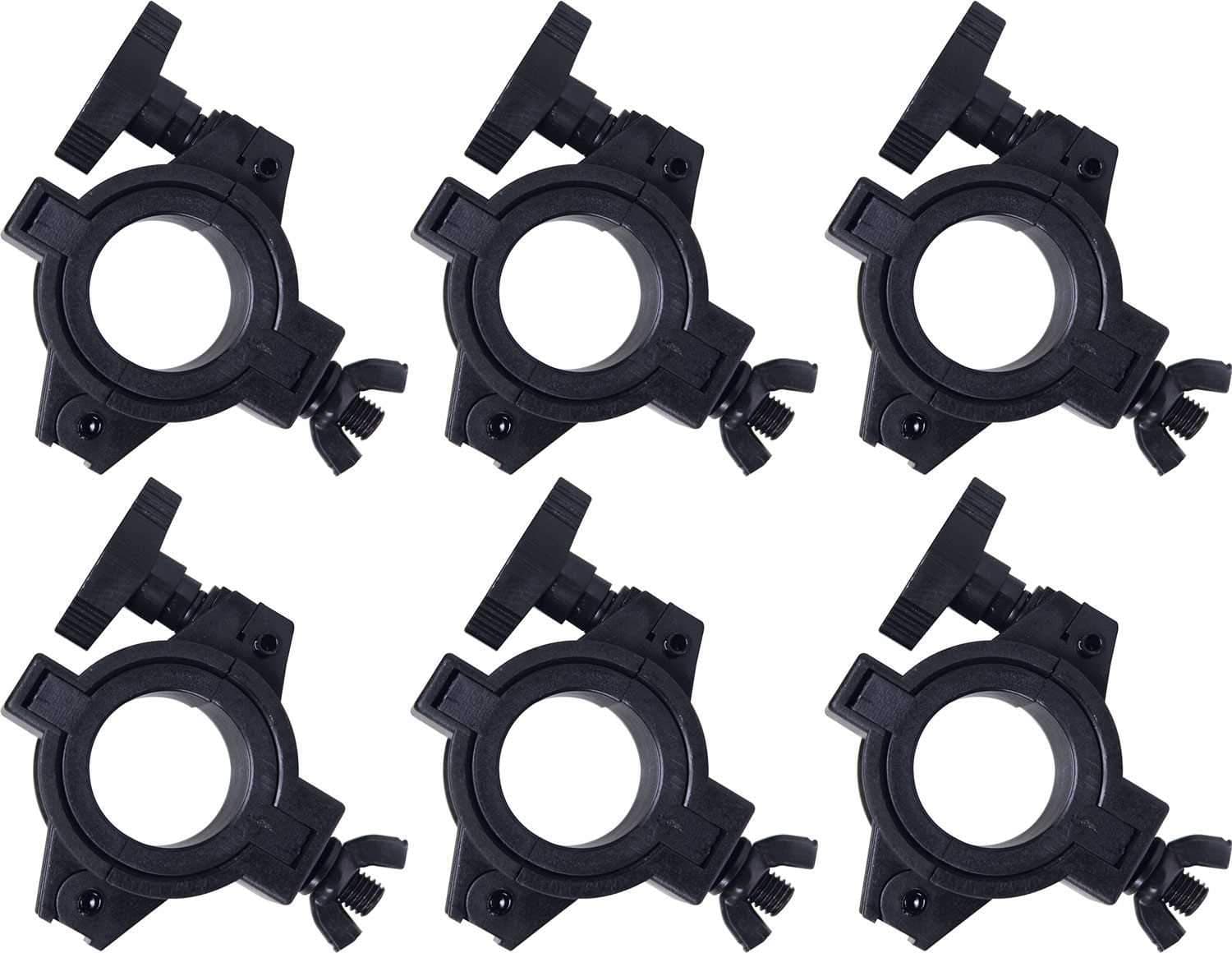 Solena Professional Adjustable O-Clamp 6-Pack - ProSound and Stage Lighting