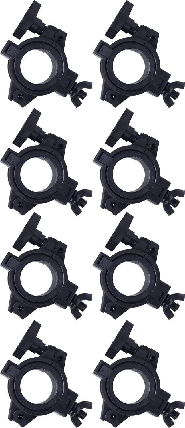 Solena Professional Adjustable O-Clamp 8-Pack - ProSound and Stage Lighting
