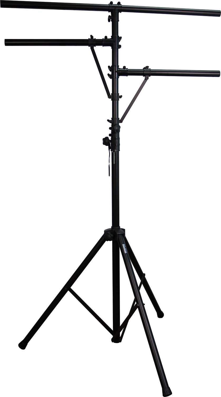 Solena LS-200 Lighting Stand Package with Clamps and Safety Cables - ProSound and Stage Lighting