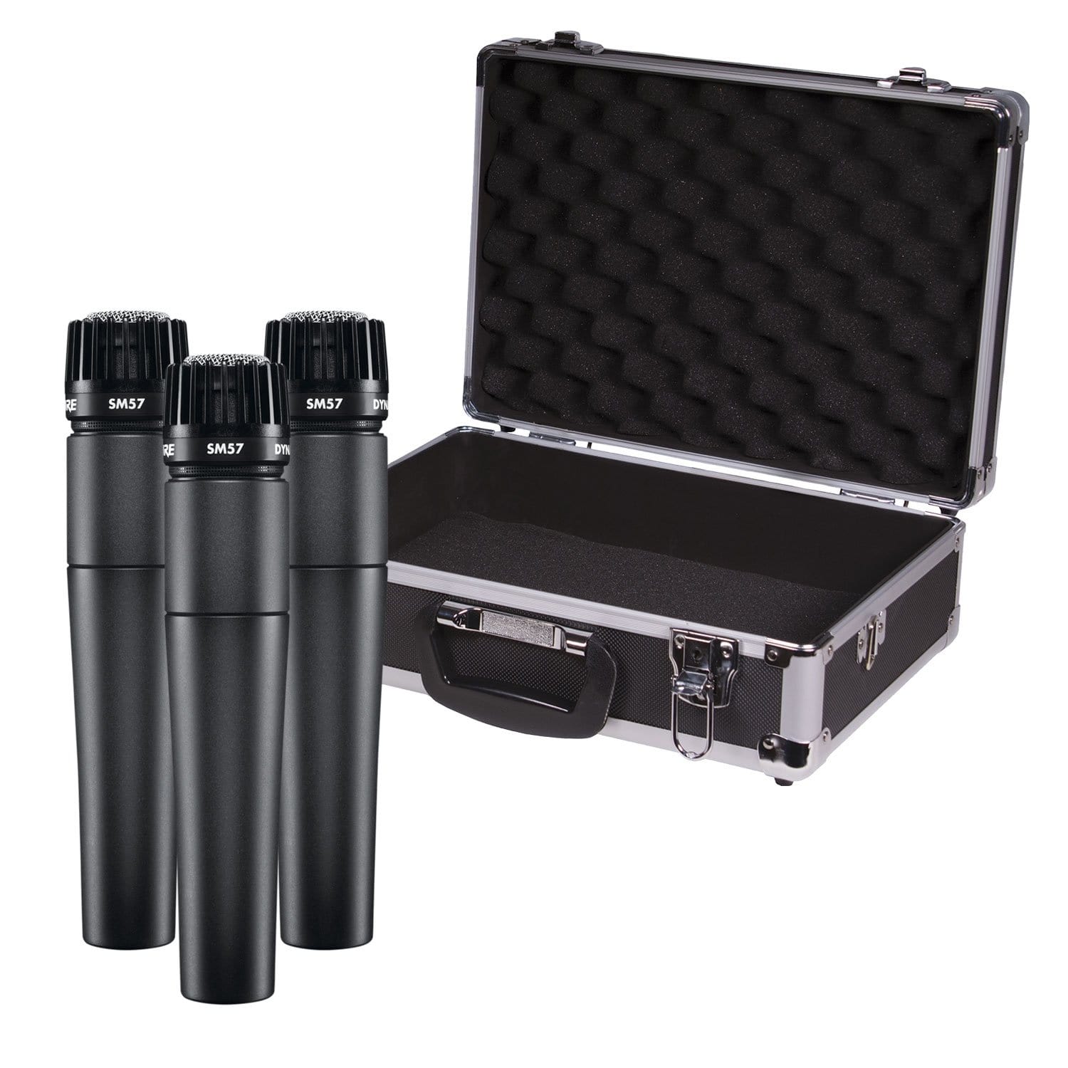 Shure SM57 Instrument Mic 3-Pack with Carrying Case - ProSound and Stage Lighting