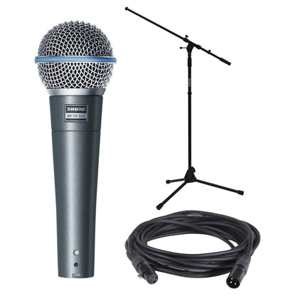 Shure Beta 58A Vocal Mic with Cable and Stand - ProSound and Stage Lighting