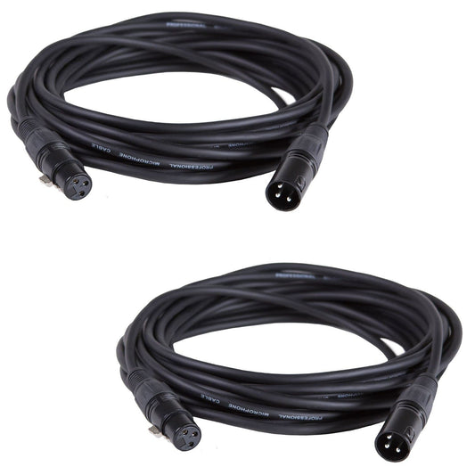 100ft XLR to XLR Microphone Cable Pair - ProSound and Stage Lighting